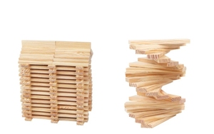 Bloques de Construcción de Madera de Alta Calidad, 150 Piezas, Dominó, Juguetes Educativos para Niños, Juguetes para Construir Casas - Product Image 5