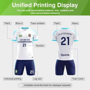 Camisetas de Fútbol al por Mayor OEM, Clásicas, Retro, Vintage, Cortas, Estampadas, de Alta Calidad, Personalizadas con Logotipo, para Verano - Product Image 2