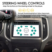 CarPlay nirkabel Android 13 AI, pemutar Multimedia Video mobil Stereo 128GB navigasi GPS untuk Ford Edge Se 2016 2,0l
