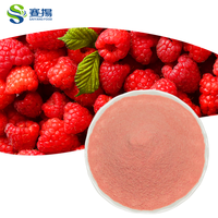 Poudre de jus de framboise rouge OEM/ODM, extrait de framboise biologique EU&NOP, poudre de framboise rouge naturelle soluble dans l'eau