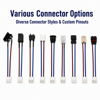 Connecteur de câble personnalisé JST PH 2,0 mm 3-10 broches mâle/femelle avec fils sertis 22AWG, isolation PTFE/PBT, pour usage informatique