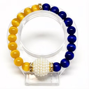 Collier personnalisable <span class=keywords><strong>Sigma</strong></span> Gamma Rho Sorority bleu royal et or avec perles saisissantes, bracelet inspiré de <span class=keywords><strong>Sigma</strong></span> - Product Image 6