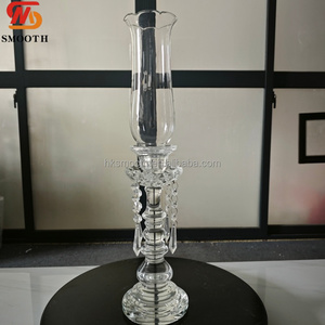 Grand chandelier en acrylique transparent à 5 bras, style cristal, pour décoration de table de mariage et de salle à manger - Product Image 5