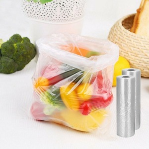 customize shopping bags <b>plastic</b> shopping bag reusable t shirt bag with logo in <b>roll</b> - Product Image 3