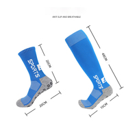 Haute qualité adultes Calcetines De Deporte hommes course antidérapant Grip chaussettes Football chaussettes personnalisé