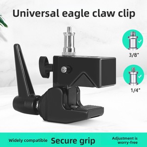 Universele bureauklemvoet voor telefoon/tabletstandaard, verstelbare superklembevestiging voor livestream vlogging en overhead video-opnames - Product Image 3
