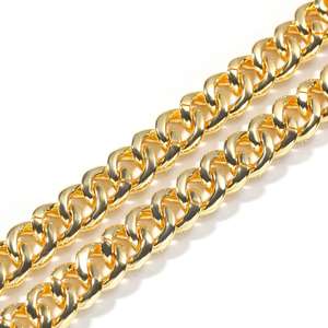 Cadena de eslabones cubanos para hombre y mujer, Gargantilla de 12mm con diamantes de Circonia cúbica, chapado en rodio dorado, joyería para hombre y mujer - Product Image 6
