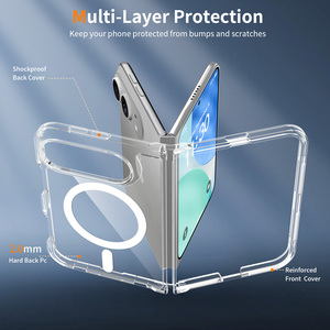 <span class=keywords><strong>Per</strong></span> <span class=keywords><strong>iPhone</strong></span> 18 Ultra Fold, <span class=keywords><strong>Cover</strong></span> Trasparente Magnetica Antiurto con Protezione Cerniera Anti-Ingiallimento, Custodia Pieghevole Cristallina - Product Image 3
