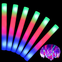 Bâtons en mousse LED de bonne qualité à 3 modes, bâtons lumineux dans le noir pour mariage, concert, rave, décoration de Noël, fournitures de fête
