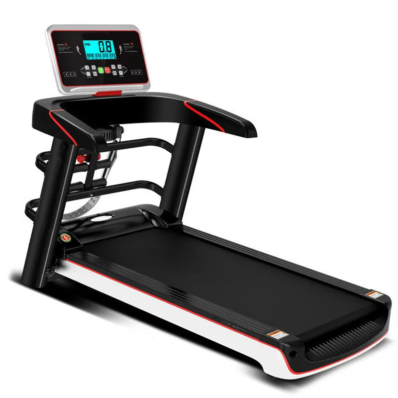 Cinta de correr eléctrica portátil para gimnasio en casa, pantalla LCD motorizada de acero plegable, pantalla LED, función de frecuencia cardíaca para correr y hacer ejercicio