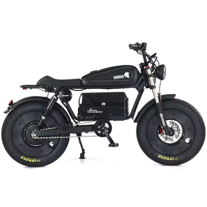 Himoto Nueva Bicicleta Eléctrica Retro Blanca de 60v 45ah con Batería de Litio, Sin Llave, NFC, para Desplazamientos Urbanos, Personalizable, con Neumáticos Anchos, Negra, Walfisk SK-2 Himot - Product Image 3