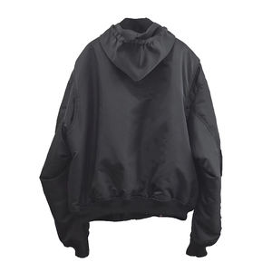 하이 퀄리티 사용자 정의 겨울 코트 대표팀 Ma-1 남성 폭격기 재킷 봄버 레이싱 블랙 재킷 - Product Image 2