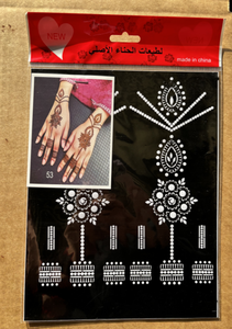 Bán Buôn Hoa Tạm Thời Ngón Tay Bàn Chân Tay Pet Phim Giấy Dán Nhãn Stencils Mẫu Đẹp Đóng Gói Cho Đám Cưới Giải Trí - Product Image 3