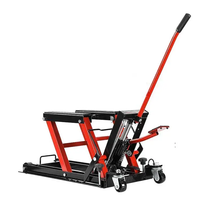 Vente en gros de cric de levage hydraulique pour motocyclettes et VTT de 1 500lb Conception à ciseaux à faible quantité minimale de commande avec certificat CE