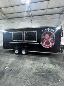 אישית חנות קרוון קשרים קרוואן טריילר משאית מאובזר barbershop מצויד במלואו לעסקים ניידים - Product Image 2