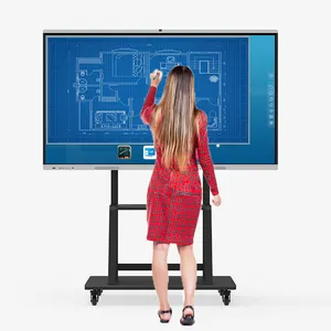 55 дюймов образование умная доска сенсорный экран монитор интерактивный цифровой дисплей смарт-плата взаимодействия
