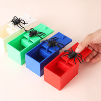 Broma Spider Scare Bug Box Estuche oculto Truco Juego Broma PARA EL Día DE LOS Inocentes Gag Juguetes Regalos de Halloween
