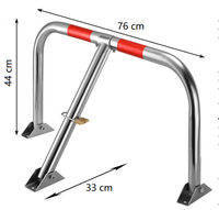 Vente chaude Anti Corrosion En Acier De Voiture Espace Protecteur Manuel Parking Pile Barrière Serrure Au Sol M Forme Parking Cerceau Serrure Bloqueur