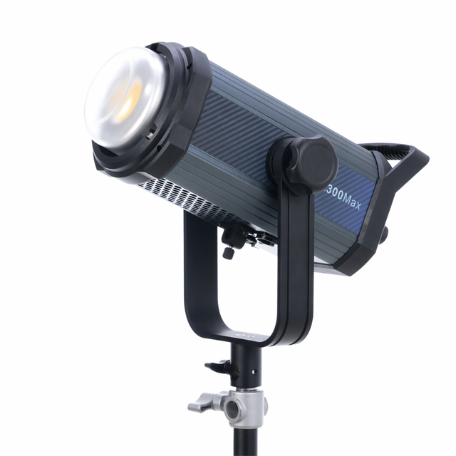 CL300 MAX Professional 300W DMX512 COB LED Video Dual Color Temperature 2700K-6500K Stage Fill Light for Studio Group Broadcast