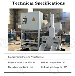 Thủy lực bánh Báo Chí đôi sản lượng kim loại chip đóng bánh Báo Chí kim loại phế liệu swarf bánh máy - Product Image 3