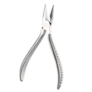 Pince à bec effilé en acier inoxydable pour la réparation de lunettes, largeur de mâchoire de 1/8 po, pointe lisse, outil de réglage de la patte de nez pointue de 1/16 po - Product Image 2