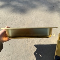 Plateau en acier inoxydable de qualité alimentaire YINZHENG - Plat de buffet en or - Résistant à la température - Plat GN pour la restauration et les événements