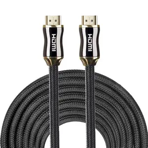 0.5m Up to 20m Male To Male Gold Planted Hdmi 2.0 Cable 4k 3D 60HZ Braided With Metal Head For HDTV Hdmi Cable