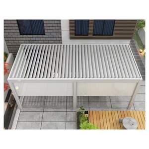 Precios de fábrica Prima Gazebo de lujo Jardín <span class=keywords><strong>Pérgolas</strong></span> de techo motorizadas retráctiles de aluminio resistentes a la intemperie con Led - Product Image 4