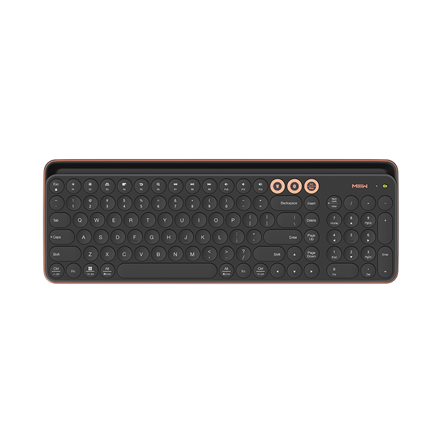 MIIIW Dual Mode Wireless Keyboard for Windows Mac Android IOS 102 Keys 2.4GHz High Quality Multi System Compatible