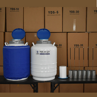 Réservoir d'azote liquide en alliage d'aluminium 30L YDS-30-125 à longue durée de vie pour banque d'échantillons