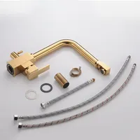 Robinet de cuisine 3 voies avec filtre purificateur d'eau, mitigeur chaud/froid avec fonction de filtration, fourniture directe usine, logo personnalisé