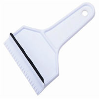Grattoir à glace en plastique personnalisé avec lame en caoutchouc, outil promotionnel de nettoyage de vitres de voiture pour cadeaux d'hiver