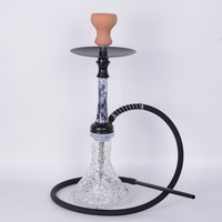 Petit ensemble de vente en gros de shisha de narguilé d'alliage d'aluminium simple moderne avec le prix bon marché de finition de miroir