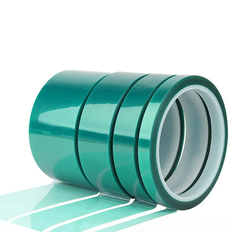 Benutzer definiertes doppelseitiges Klebeband Hoch temperatur maskierung Elektrische Leiterplatte isolierung Wärme glas Transparentes rot-grünes Polyester-Haustier band