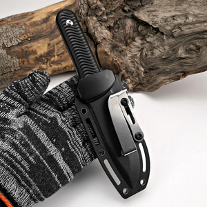 Sharp outdoor straight knife portable household fruit cutting wilderness survival integrated keel straight knife with K sheath - Product Image 4