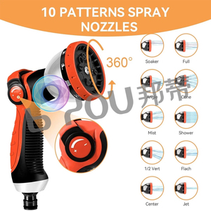 3 Times Expandable Retractable 3/4" Fittings Flexible 25ft-250ft Multi-function Includes 10-mode Water Gun - Product Image 4