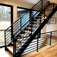 Escalier droit en acier galvanisé sur mesure, escalier robuste, anti-rouille, pour usine, atelier, certifié CE
