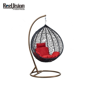 Chaise suspendue en rotin pour l'intérieur, utilisée comme mobilier de jardin, chaise suspendue pour patio extérieur - Product Image 4