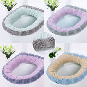 K452 Universal Warm Soft Washable Toilet Seat Cover <b>Mat</b> <b>Set</b> for Home <b>Mat</b> Seat Case Toilet Lid Cover - Product Image 4