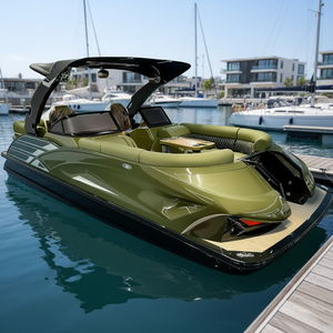 Kinocean Nouveauté : Bateau ponton avec design de clôture en fibre de verre, kits de bateaux pontons à vendre - Product Image 1
