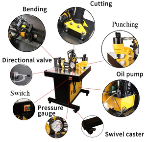 VHB-150 Hydraulic Busbar Processing <b>Machine</b> Industrial Automatic Multi-Functional for Cutting Bending <b>Punching</b> Busbars ≤ 150mm - Product Image 4
