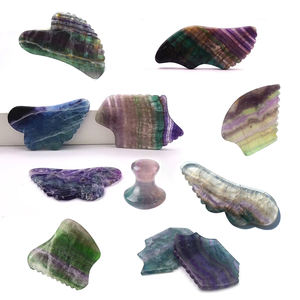 Papan Guashs piring Gua sha wajah alami, alat pijat Anti Penuaan dan pembersihan - Product Image 1