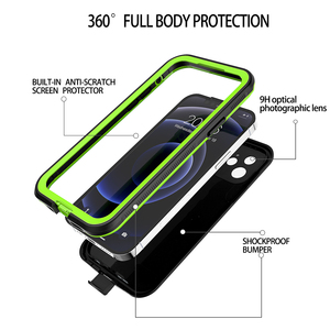 Rái Cá hộp rõ ràng điện thoại di động Trường hợp 360 đầy đủ bảo vệ điện thoại di động Bìa trường hợp trong suốt cho lặn bơi - Product Image 5