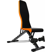 Banc de musculation inclinable et réglable en acier avec pieds en caoutchouc antidérapants pour l'entraînement physique des débutants