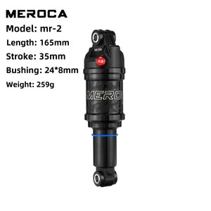 Amortiguador Trasero <span class=keywords><strong>para</strong></span> <span class=keywords><strong>Bicicleta</strong></span> Meroca MR2 165/190mm con Presión <span class=keywords><strong>de</strong></span> <span class=keywords><strong>Aire</strong></span> Ajustable, Mayor Comodidad y Estabilidad <span class=keywords><strong>para</strong></span> Bicicletas <span class=keywords><strong>de</strong></span> Montaña, <span class=keywords><strong>de</strong></span> CN - Product Image 6