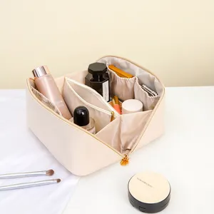 Tas Kosmetik Pvc dengan Ritsleting, Set Tas Makeup dengan Ritsleting