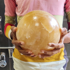 Offre Spéciale sphères de cristal spirituel jaune naturel poli <span class=keywords><strong>Orange</strong></span> <span class=keywords><strong>Calcite</strong></span> boule d'énergie cristal miel <span class=keywords><strong>Calcite</strong></span> pour la décoration - Product Image 1