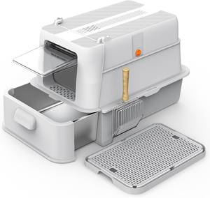 OEM Intelligente, Selbstreinigende Katzentoilette mit App-Steuerung, Geringer Preis, Automatische Katzentoilette mit 20L Innenraum und Einfacher Reinigungsfunktion - Product Image 3