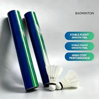Volants de badminton hybrides légers haute vitesse en plumes de canard pour entraînement professionnel et compétition – Durables et stables
