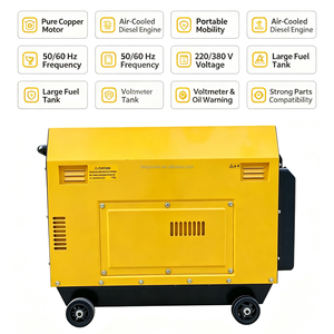 Generador Diésel Silencioso Kipor de 8Kva, Mini Compacto con Cubierta Insonorizada, para Pequeños Cafés, Tiendas en el <span class=keywords><strong>Centro</strong></span> de la Ciudad, Fuente de Energía de Emergencia - Product Image 6